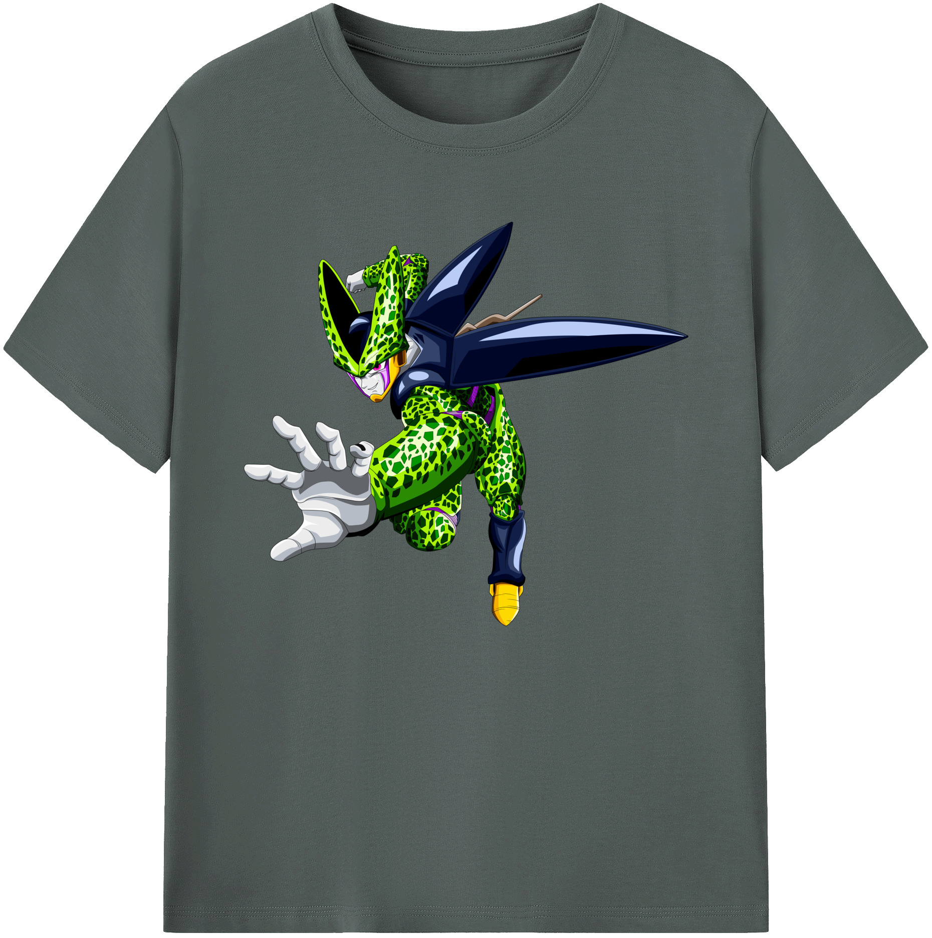 （画像用） ドラゴンボール セル DRAGON BALL Cell 綿100％ メンズ半袖Tシャツ｜肌触りやわらか＆通気性